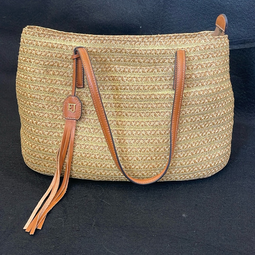 Eric Javits Tan and Brown Women's Bag